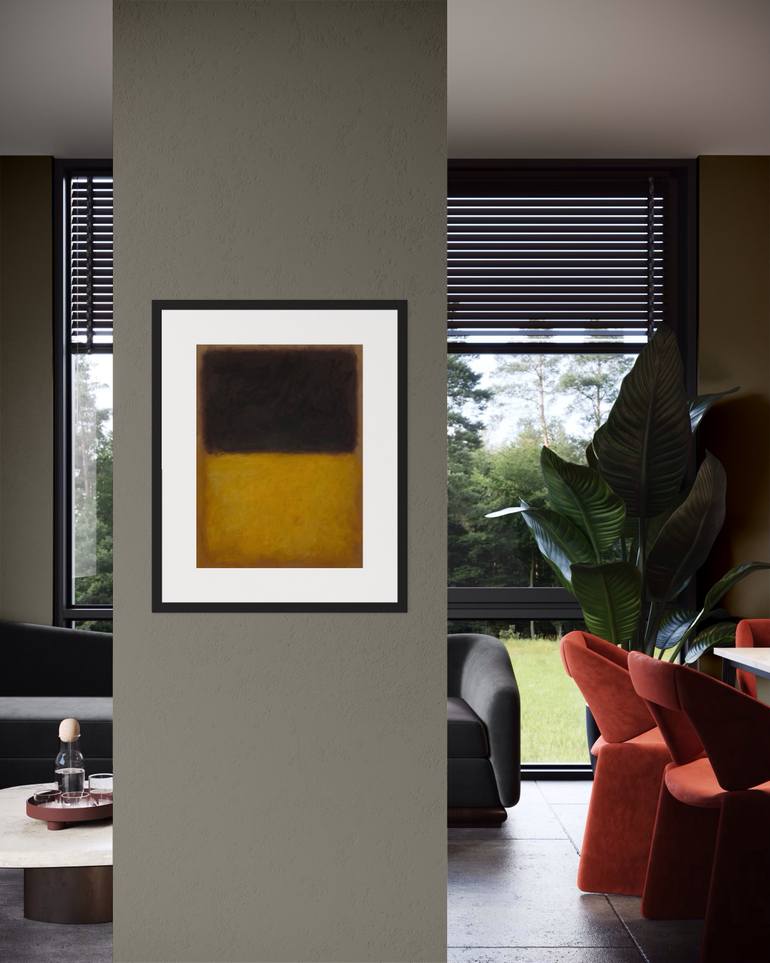 Original Color Field Painting Abstract Painting by Guido Lötscher