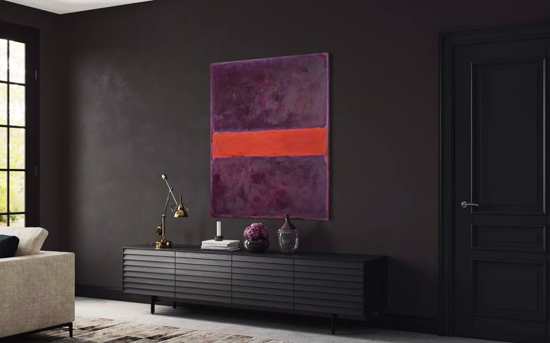Original Color Field Painting Abstract Painting by Guido Lötscher