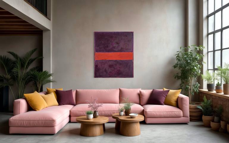 Original Color Field Painting Abstract Painting by Guido Lötscher