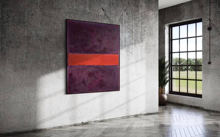 Original Color Field Painting Abstract Painting by Guido Lötscher