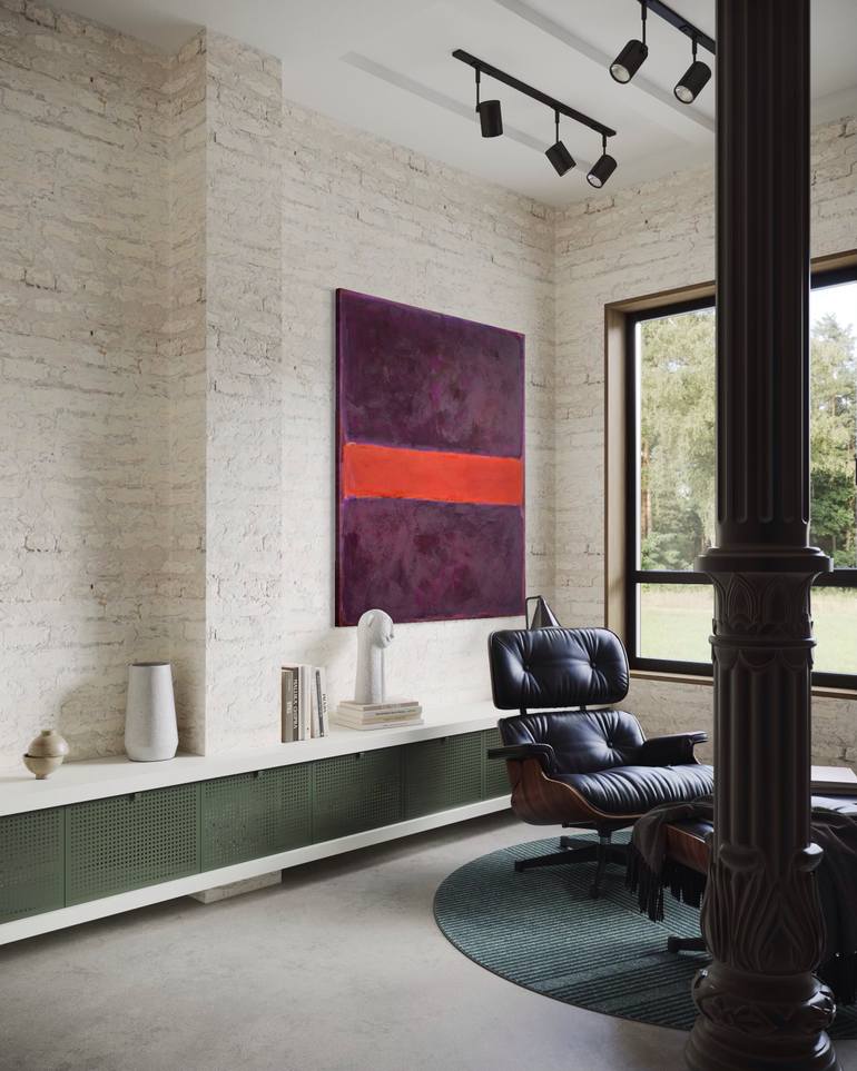 Original Color Field Painting Abstract Painting by Guido Lötscher