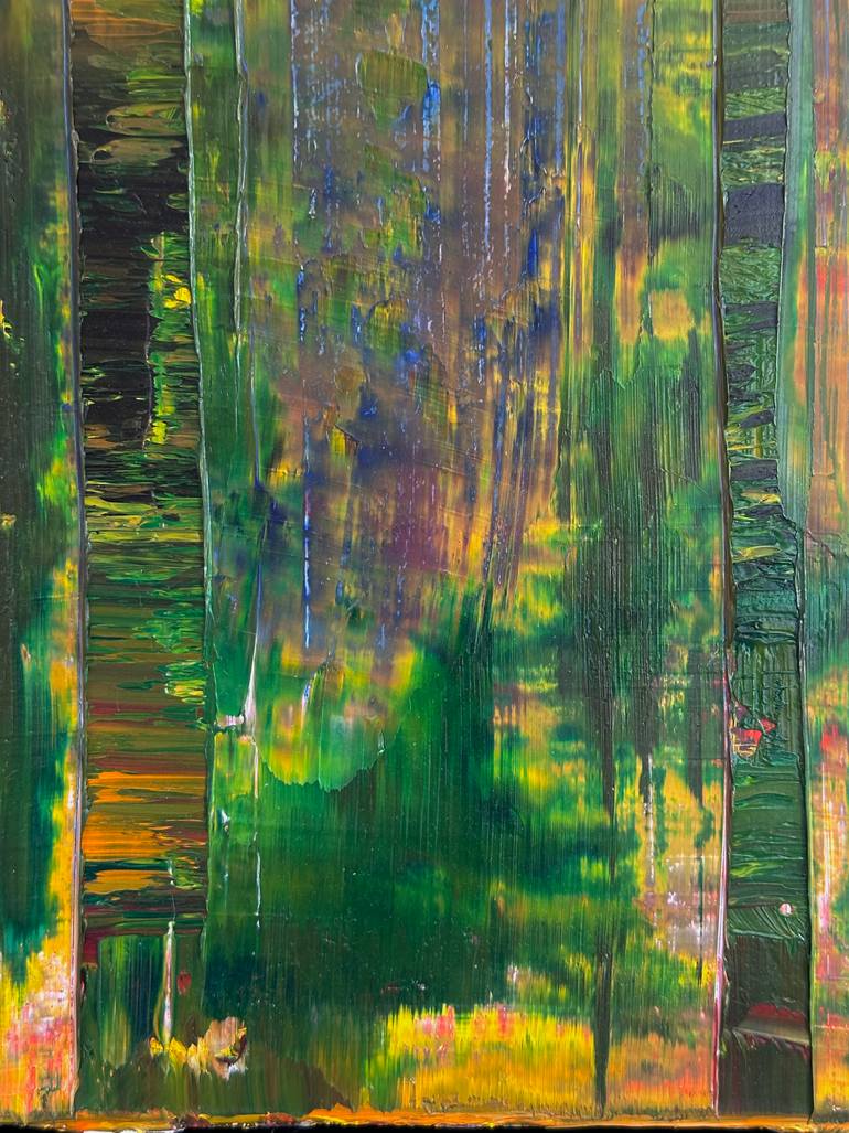 Original Abstract Expressionism Abstract Painting by Guido Lötscher