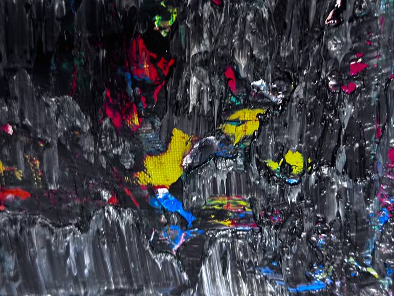Original Abstract Expressionism Abstract Painting by Guido Lötscher