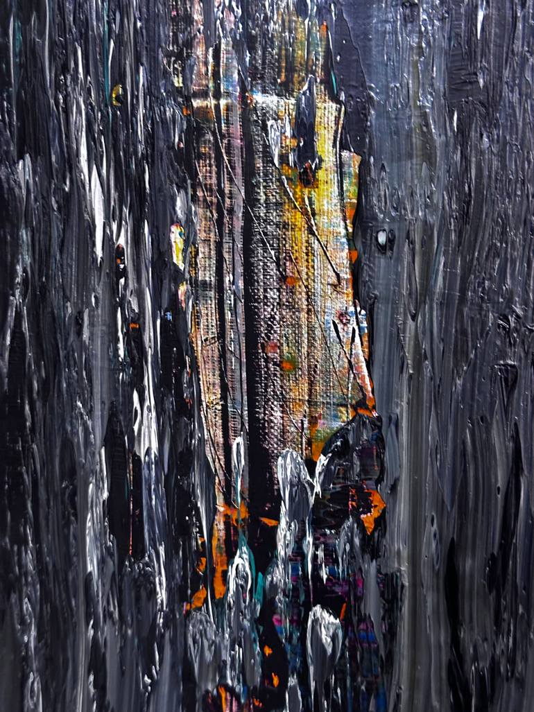 Original Abstract Expressionism Abstract Painting by Guido Lötscher