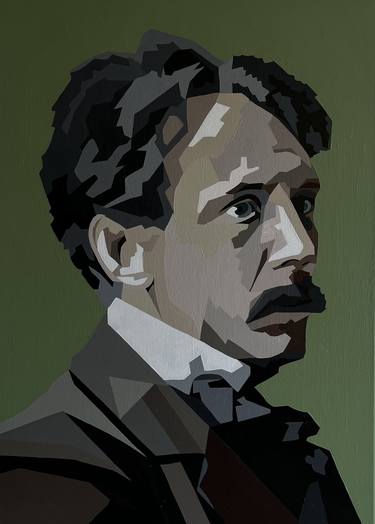 Original Abstract Expressionism Men Paintings by Deimantė Karaliūtė
