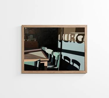 Original Abstract Expressionism Architecture Paintings by Deimantė Karaliūtė