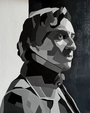 Original Abstract Men Paintings by Deimantė Karaliūtė