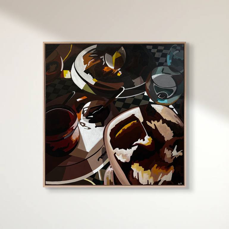 Original Abstract Expressionism Food & Drink Painting by Deimantė KaraliūTė