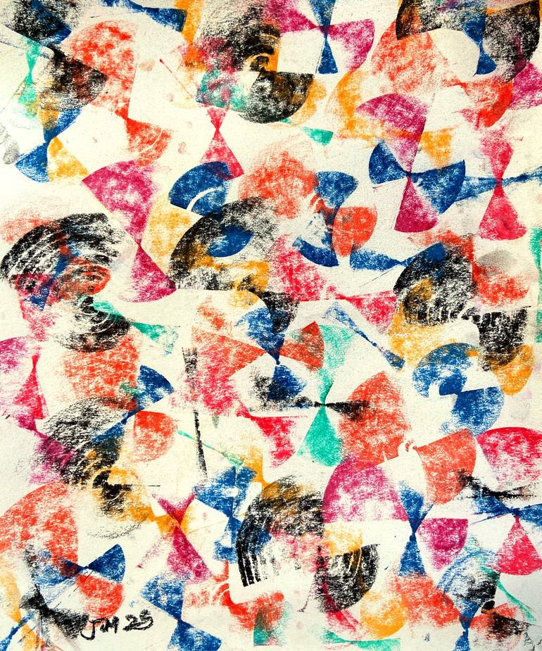 Print of Art Deco Abstract Paintings by Joshua M Oyeleye