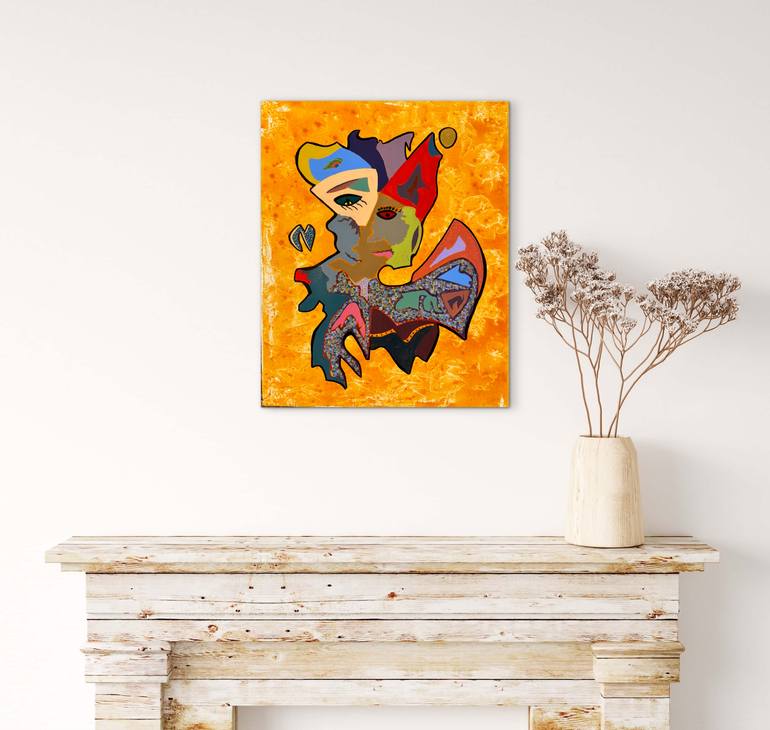Original Abstract Expressionism Abstract Painting by Ramneek Cheema