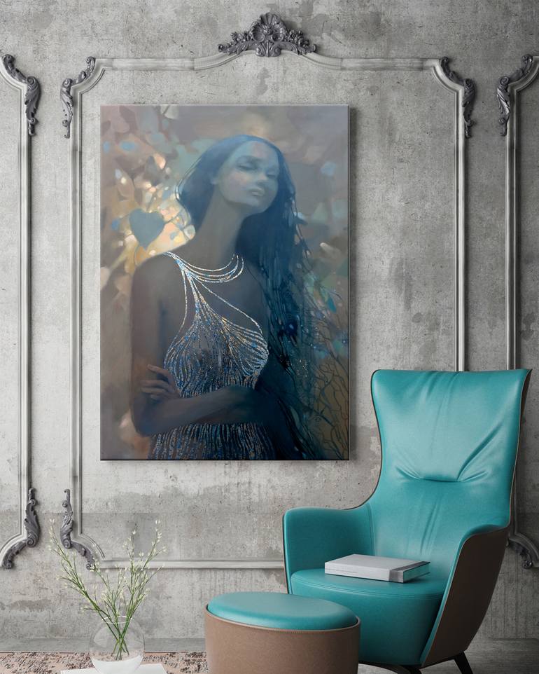 Original Portraiture Women Painting by Maria Chmurny