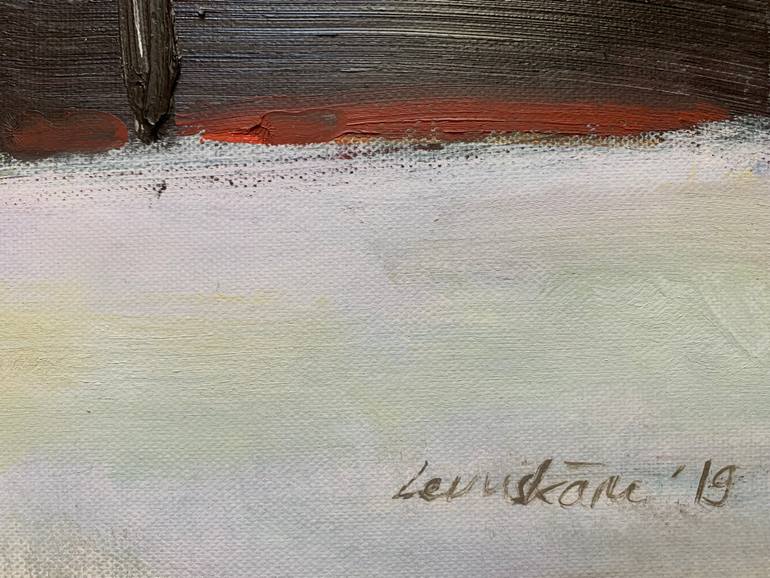 Original Abstract Landscape Painting by Julija Levuskane