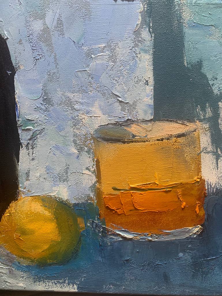 Original Abstract Still Life Painting by Julija Levuskane