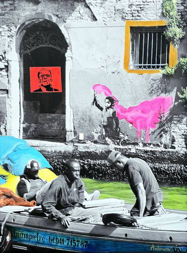 Original Black & White People Mixed Media by Pierluigi Coppola