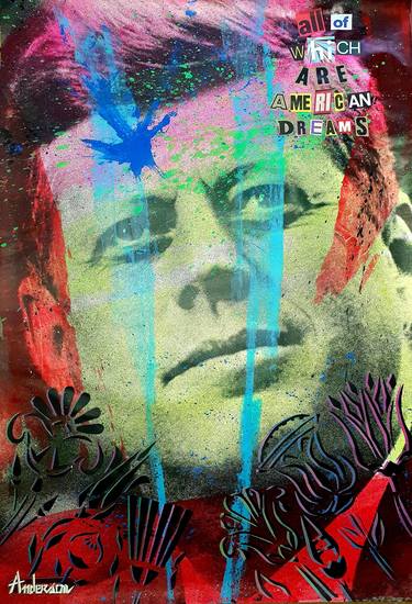 Original Abstract Expressionism Pop Culture/Celebrity Mixed Media by Pierluigi Coppola