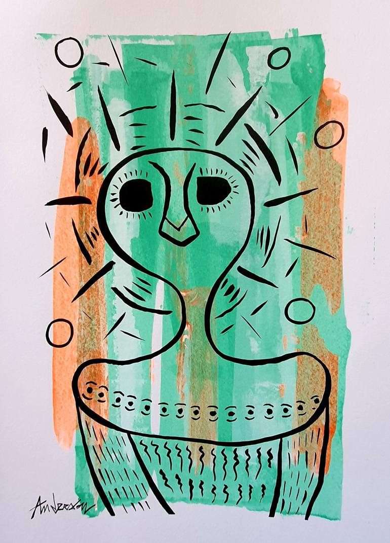 Original Abstract Expressionism Abstract Paintings by Pierluigi Coppola