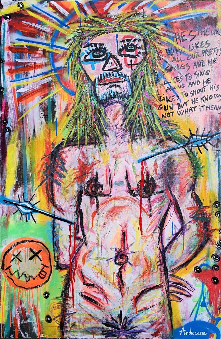 Original Abstract Expressionism Abstract Paintings by Pierluigi Coppola