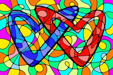 Original Pop Art Love Digital by Ante Mjehovic
