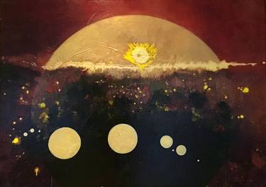 Original Abstract Classical Mythology Paintings by Romeo Robert Tomei