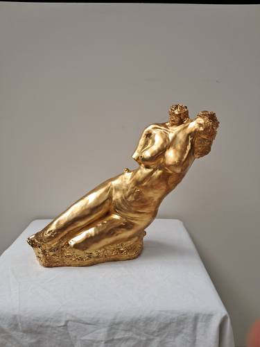 Original Figurative Nude Sculpture by Rhys Poulton