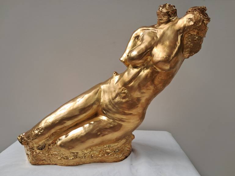 Original Figurative Nude Sculpture by Rhys Poulton