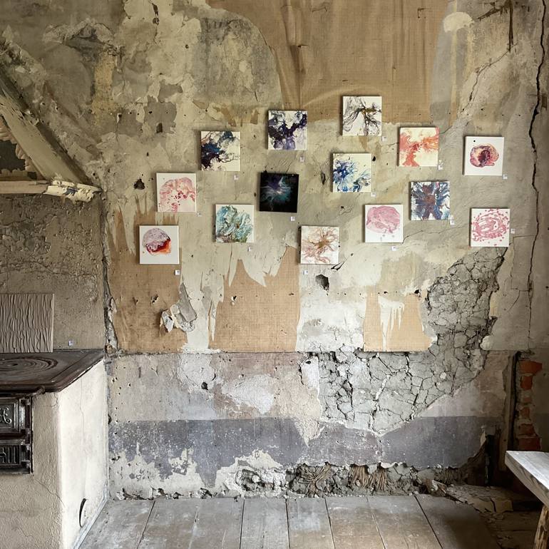 Original Abstract Expressionism Abstract Painting by Krist Sergeeva