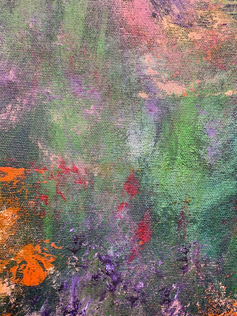 Original Abstract Floral Painting by Krist Sergeeva