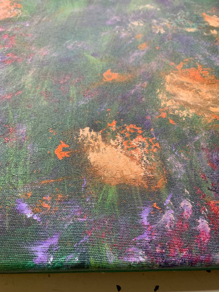 Original Abstract Floral Painting by Krist Sergeeva