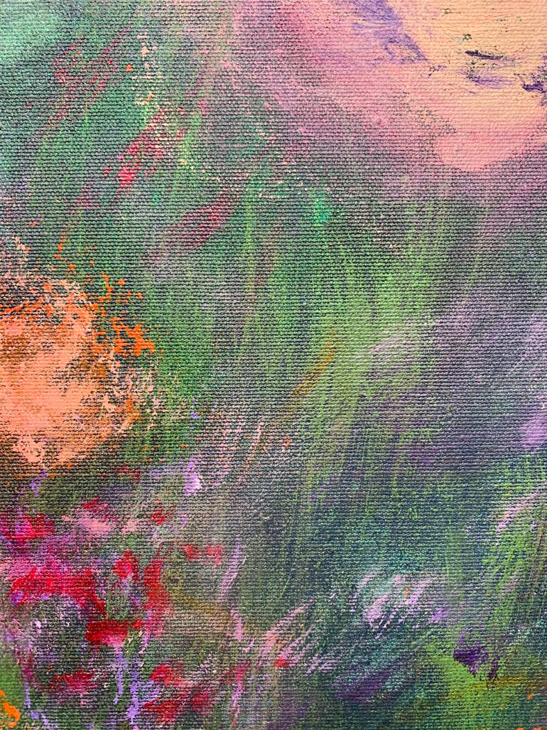 Original Abstract Floral Painting by Krist Sergeeva