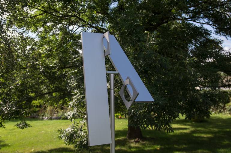 Original Abstract Outer Space Sculpture by Michael Hischer