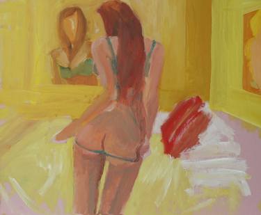 Print of Expressionism Erotic Paintings by David Cooper