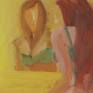 Observation of female getting dressed and viewing herself in the mirror.
She is her worst critic. While looking into the mirror she sees her faults yet reminds herself she is the fairest of them all.