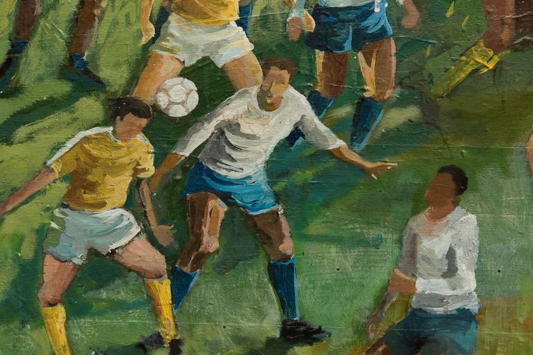 Original Abstract Expressionism Sports Painting by David Cooper