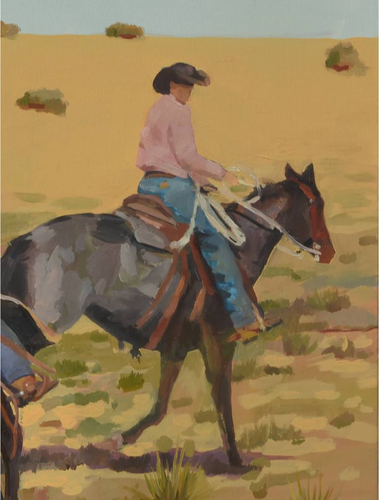 Original Abstract Expressionism Horse Painting by David Cooper