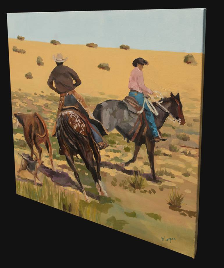 Original Abstract Expressionism Horse Painting by David Cooper