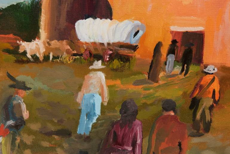 Original Documentary Architecture Painting by David Cooper