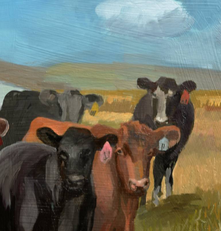 Original Impressionism Animal Painting by David Cooper