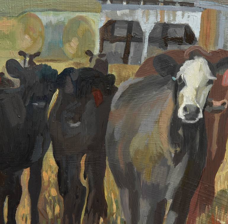 Original Impressionism Animal Painting by David Cooper