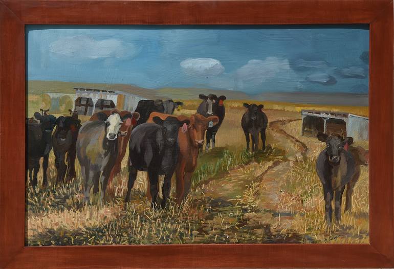 Original Impressionism Animal Painting by David Cooper