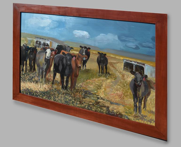 Original Impressionism Animal Painting by David Cooper