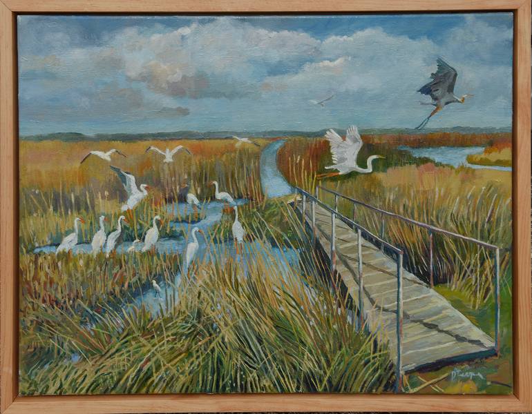 Original Impressionism Landscape Painting by David Cooper