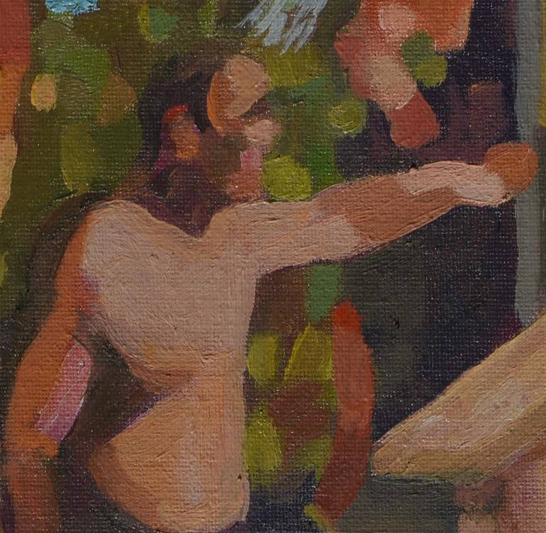Original Figurative Beach Painting by David Cooper