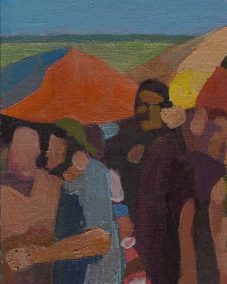 Original Figurative Beach Painting by David Cooper