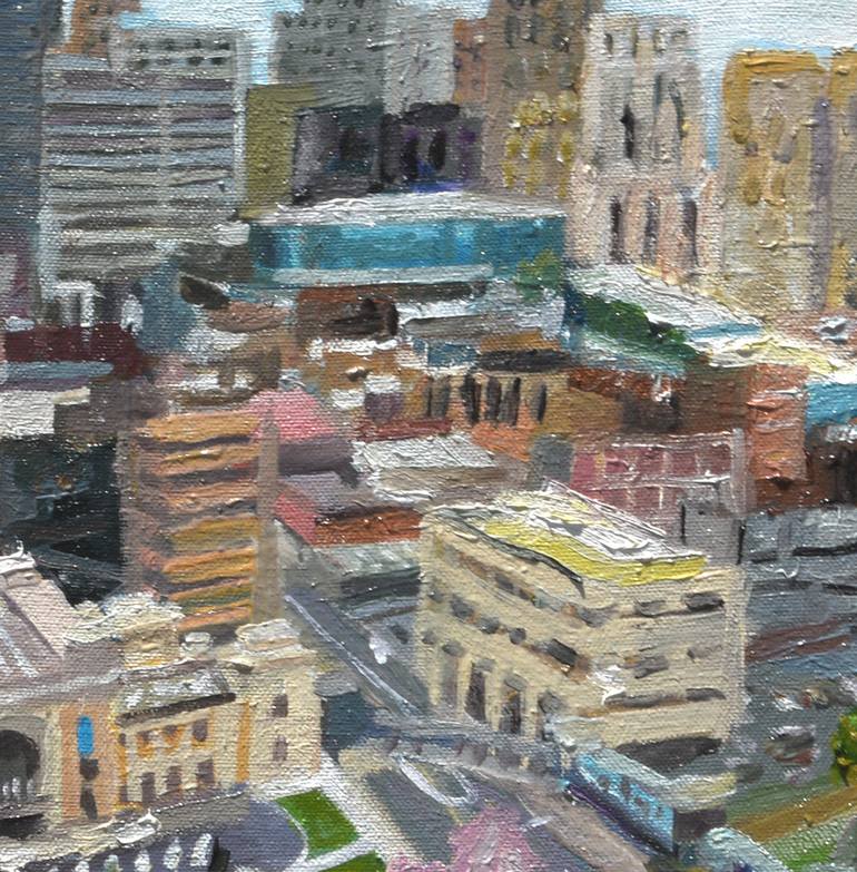 Original Impressionism Cities Painting by David Cooper