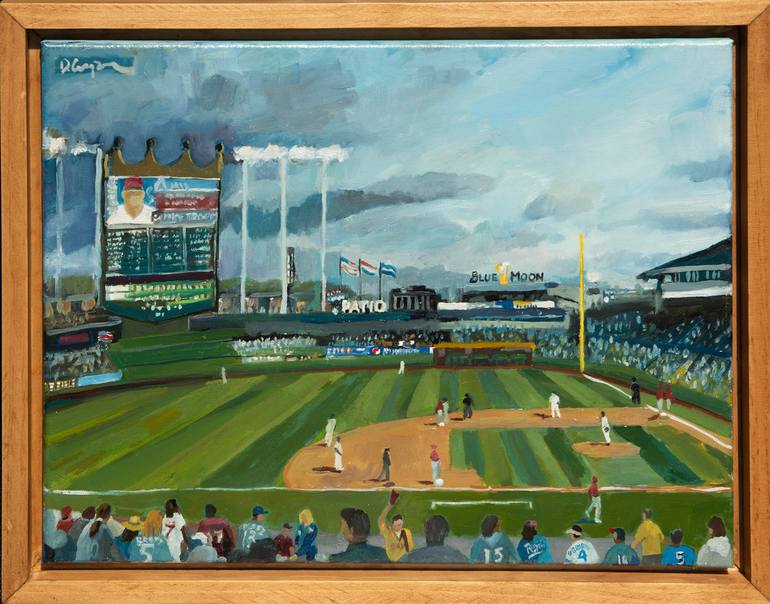 Original Impressionism Sports Painting by David Cooper