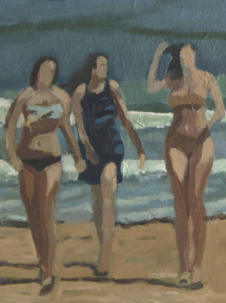 Original Beach Painting by David Cooper
