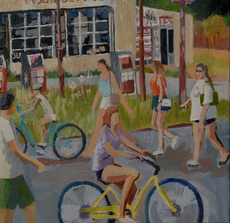 Original Impressionism Transportation Painting by David Cooper