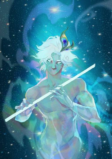 Original Surrealism Classical Mythology Digital by Turaco Ink