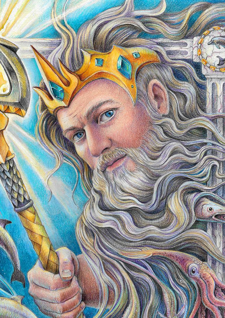 Original Symbolism Fantasy Drawing by Nadiia Zhebrakovska