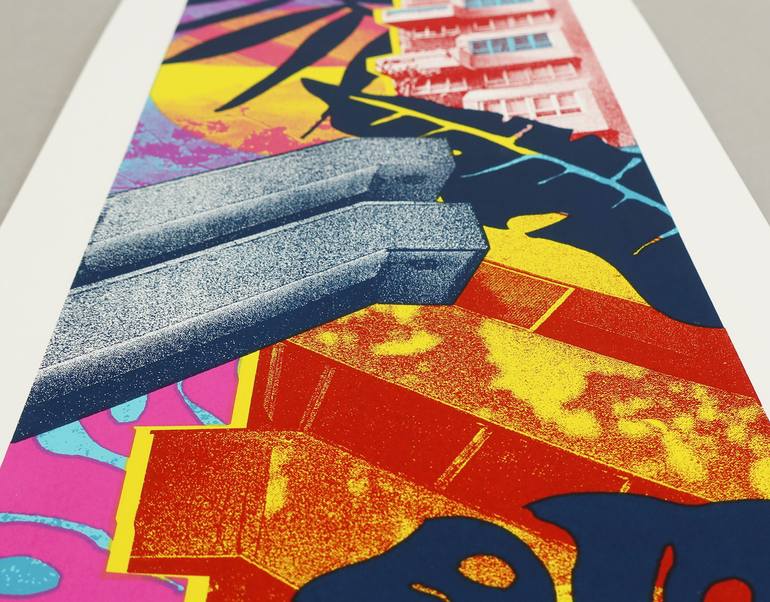Original Contemporary Architecture Printmaking by Melissa North
